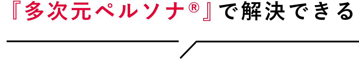 『多次元ペルソナ®』で解決できる