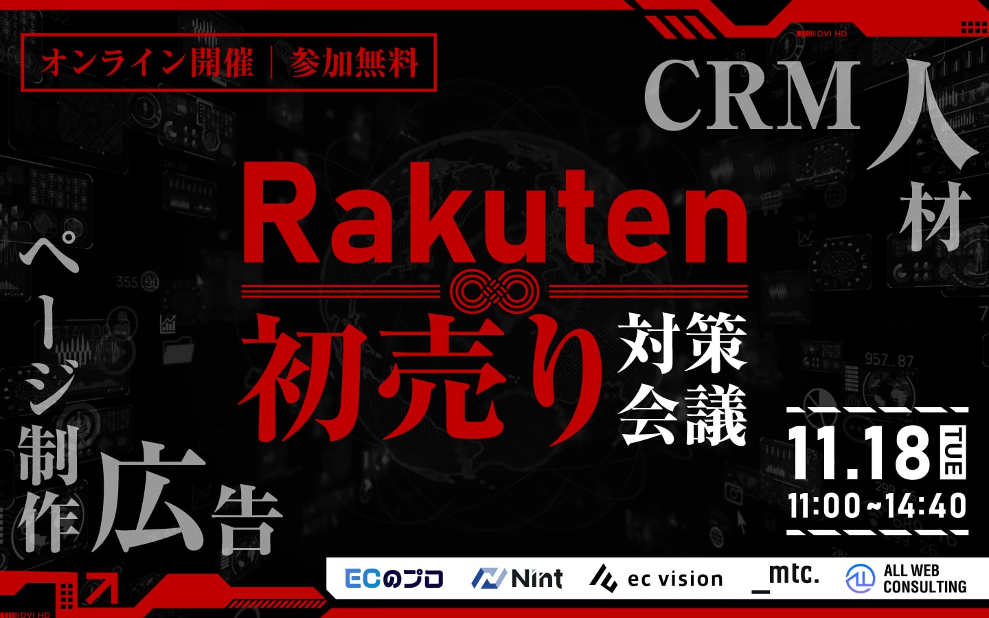 Rakuten初売り対策会議  ページ制作・広告・人材・CRM
